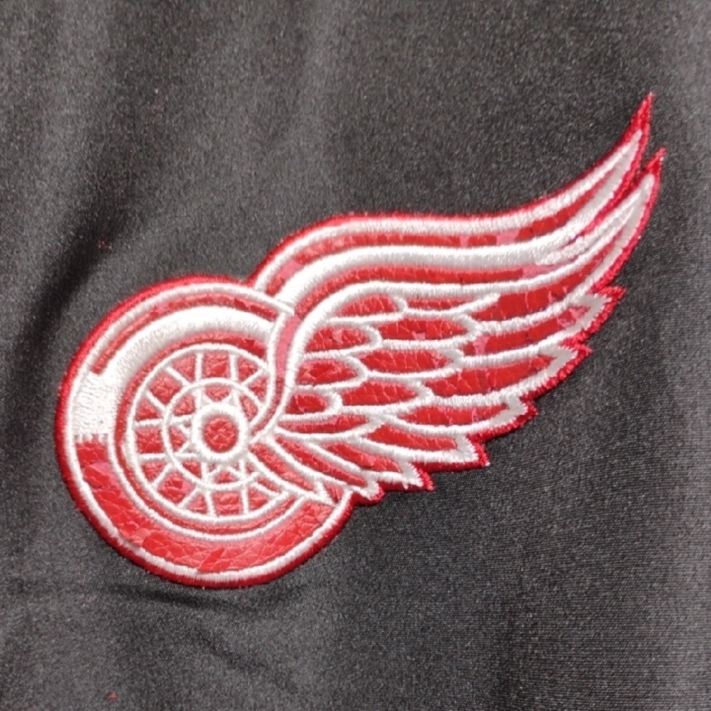 NHL Detroit Red Wings Kids Wool/Leather Reversible Jacket Sz.13/14 (BX10) - Picture 6 of 10